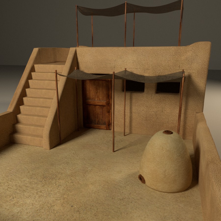 Ancient Egyptian House by ahashem 3DOcean